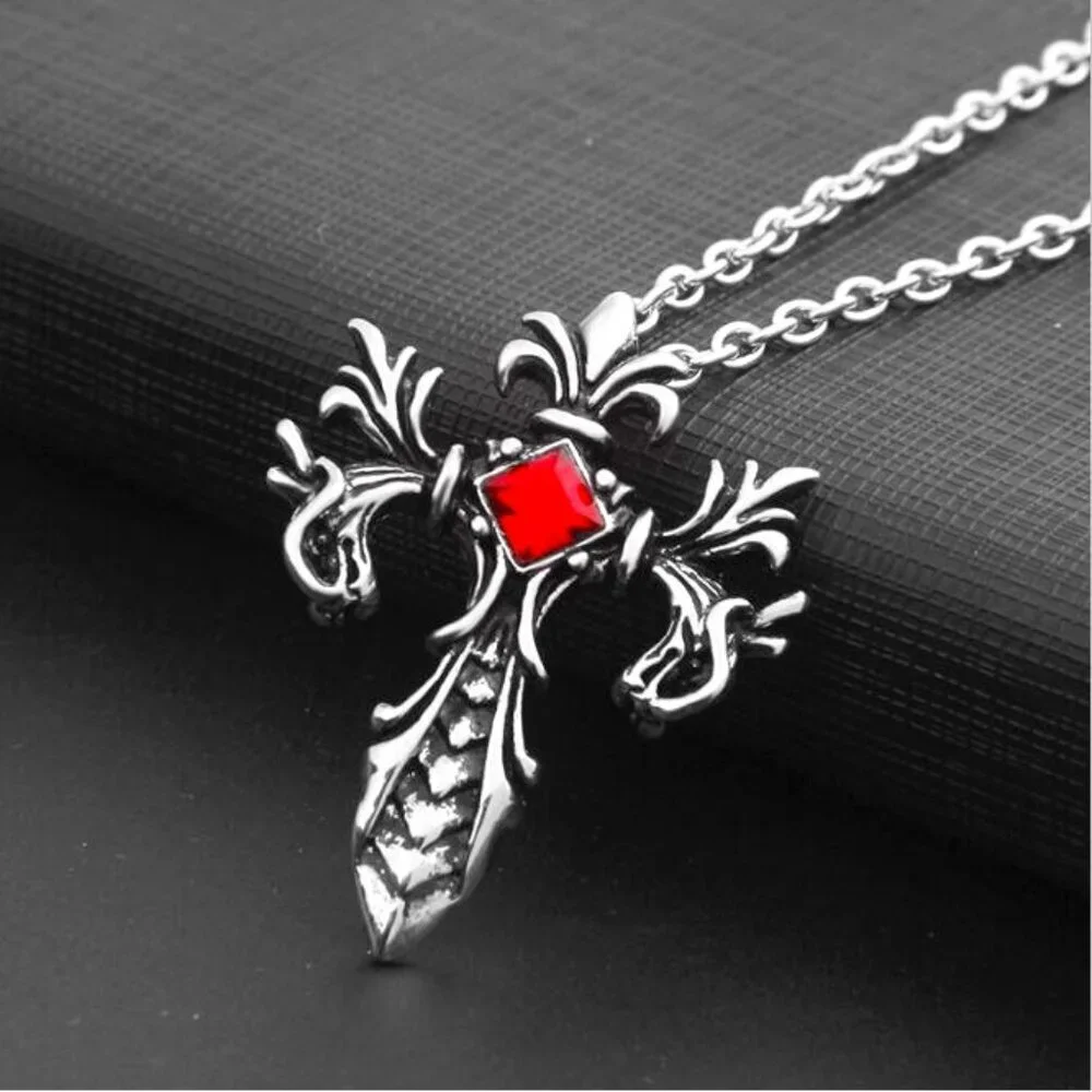 Trendy Wild Clavicle Cross Necklace for Men, BL55590015